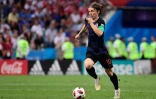 Le capitaine de la Croatie Luka Modric contre la Russie au stade Fisht de Sotchi, le 7 juillet 2018