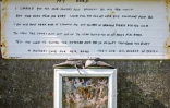 Photo prise sur le site de l'ancien foyer St Mary, où 796 enfants avaient été inhumés anonymement, le 20 mai 2025 à Tuam dans l'Ouest de l'Irlande