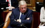 Le président du Sénat Gérard Larcher lors d'un débat au Sénat le 28 février 2024