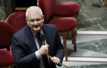 Le député MoDem Olivier Falorni s'exprime à l'Assemblée nationale, à Paris, le 27 mai 2025