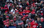 Des partisans de Donald Trump lors d'un meeting du président à Lansing, dans le Michigan, le 27 octobre 2020