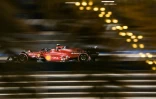 Charles Leclerc à bord de sa Ferrari lors des qualifications du GP de Bahreïn, le 19 mars 2022 à Sakhir