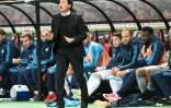 L'entraîneur de Marseille, Rudi Garcia, lors d'un match de L1 face à Guingamp, au stade Roudourou, le 11 mai 2018
