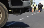 Lundi 20 février 2012 - Les transporteurs bloquent les abords de la SRPP au Port