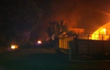 Mercredi 22 février 2012 - Container en feu au Jumbo Score du Chaudron