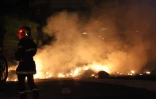 Le Port - Mercredi 22 février 2012 - Des émeutiers ont mis le feu à des voitures à l'intérieur de la concession Peugeot (Photo D.R)