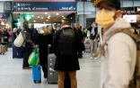 A la gare Montparnasse le 17 mars 2020, exode de Parisiens