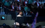 Le pianiste chinois Lang Lang au château de Windsor lors du concert du couronnement, le 7 mai 2023