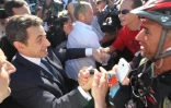 Arrivée Nicolas Sarkozy à Gillot, le 4 avril 2012