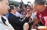 Arrivée Nicolas Sarkozy à Gillot, le 4 avril 2012