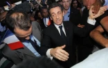 Arrivée Nicolas Sarkozy à Gillot, le 4 avril 2012