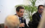Rencontre de Nicolas Sarkozy, Jean-Louis Borloo, Dominique Perben, Marie Luce Penchard et François Baroin avec les élus et responsables locaux de l'UMP, à l'hôtel Créolia à Saint-Denis, mercredi 4
