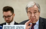 Le secrétaire général de l'ONU Antonio Guterres, le 24 février 2020 lors d'une réunion à Genève