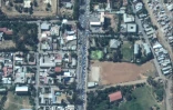 Image satellite prise par Maxar Technologies le 23 novembre 2020 de véhicules faisant la queue pour faire le plein d'essence, à Mekele, en Ethiopie