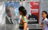 Panneaux d'affiches électorales pour la présidentielle 2012