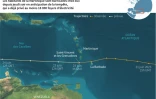 Antilles : trajectoire de la tempête Bret