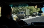 Des camions militaires près du village de Zangakatun en Arménie, le 30 septembre 2020.
