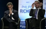 Nicolas Sarkozy (g) et Philippe Richert le 25 novembre 2015 à Schiltigheim