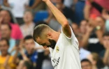 L'attaquant français Karim Benzema lors du match du Real Madrid en Liga, le 24 août 2019, au stade Santiago Bernabeu