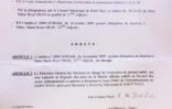 L'arrêté municipal signée par Huguette Bello, députée-maire de Saint-Paul, retirant ses délégations municipales à Marie Rose Gras, soutien de Jean-Yves Langenier aux législatives