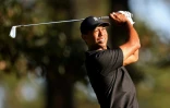 L'Américain Tiger Woods, au départ du 4e trou, lors du Masters, le 13 novembre 2020 à Augusta (Géorgie, USA)