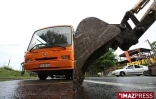 Blocage des terrassiers (photo archives)