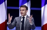 Le président Emmanuel Macron, le 21 mars 2024 à Bruxelles