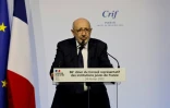 Le président du Crif Francis Kalifat au dîner que son institution organise, le 24 février 2022 à Paris