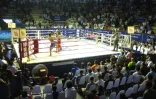 Muay thai au stadium Rajadamnern de  bangkok