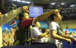 Muay thai au stadium Rajadamnern de  bangkok