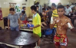 Muay thai au stadium Rajadamnern de  bangkok