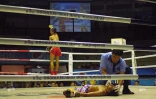 Muay thai au stadium Rajadamnern de  bangkok