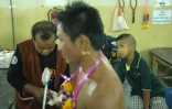 Muay thai au stadium Rajadamnern de  bangkok