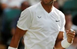 Rafael Nadal vainqueur avec autorité de l'imprévisible Australien Nick Kyrgios à Wimbledon, le 4 juillet 2019, affrontera Jo-Wilfried Tsonga