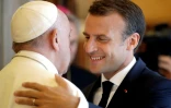 Le président Emmanuel Macron et le pape François, lors d'une visite au Vatican, le 26 juin 2018