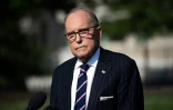 Le principal conseiller économique de Donald Trump, Larry Kudlow, le 6 août 2019 à la Maison Blanche, à Washington