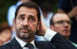 Christophe Castaner, secrétaire d'Etat aux Relations avec le Parlement et porte-parole du gouvernement, lors d'un meeting LREM à Carpentras, dans le Vaucluse, le 14 juin 2017