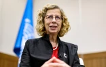 Inger Andersen, directrice exécutive du Programme des Nations Unies pour l'environnement (PNUE), à Busan le 25 novembre 2024