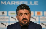 Gennaro Gattuso, le nouvel entraîneur de l'OM, lors de la conférence de presse à Marseille, le 28 septembre 2023 