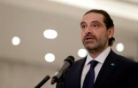 Saad Hariri s'exprime le 22 octobre 2020 à Beyrouth après avoir été nommé Premier ministre du Liban pour la quatrième fois