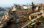Vue générale sur les maisons brûlées à Funchal, sur l'île portugaise de Madère, le 10 août 2016