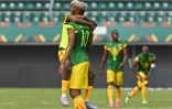 Les joueurs du Mali à la fin de leur match remporté contre la Tunisie à la Coupe d'Afrique des nations le 12 janvier 2022 à Limbé, au Cameroun