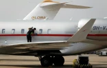 Nettoyage d'un jet privé à l'aéroport de Shanghai en avril 2016
