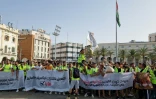 Des manifestants rassemblés dans la capitale libyenne Tripoli, le 1er juillet 2022, pour protester contre la détérioration des conditions de vie dans le pays