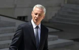 Le ministre de l'Economie Bruno Le Maire, le 17 juillet 2022 à la sortie de l'Elysée, à Paris