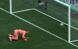 Le gardien de l'Allemagne Manuel Neuer concède un but contre l'Equateur à East Rutherford (New Jersey) le 25 juin 2025
