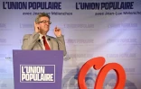 Le leader de le France Insoumise Jean-Luc Mélenchon a cumulé près de 22% des voix au premier tour de l'élection présidentielle, parle à ses supporters au Cirque D'Hiver à Paris le 10 avril 2022