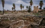 Vue du site de l'hippodrome romain de Tyr, dans le sud du Liban, le 23 mars 2026