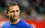 Franck Azema, alors entraîneur de Clermont, lors d'un match de Top 14 à Pau, le 15 février 2020 