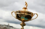 Le trophée de la Ryder Cup, le 25 juin 2015 à Paris
